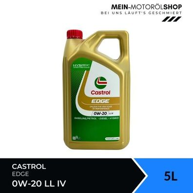 Castrol Edge 0W-20 LL IV 5 Liter