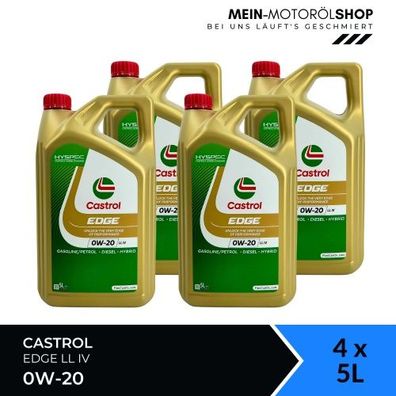 Castrol Edge 0W-20 LL IV 4x5 Liter