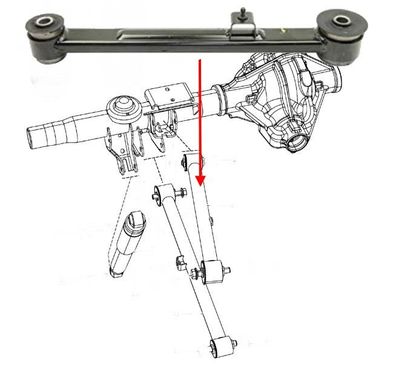 Längslenker hinten oben Dodge RAM 1500 Bj:13-24 (Gen.4)