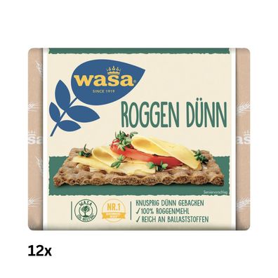 Wasa Roggen Dünn Knäckebrot, 2,46kg (18 x 205g) - BUNDLE