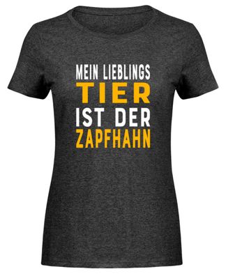 Mein Lieblingstier ist der Zapfhahn - Damen Melange Shirt