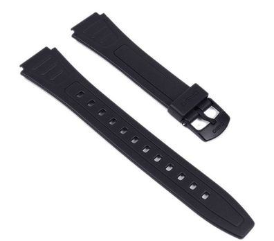 Casio Uhrenarmband 18mm Resin schwarz | W-800HG W-800H W-800HM W-800