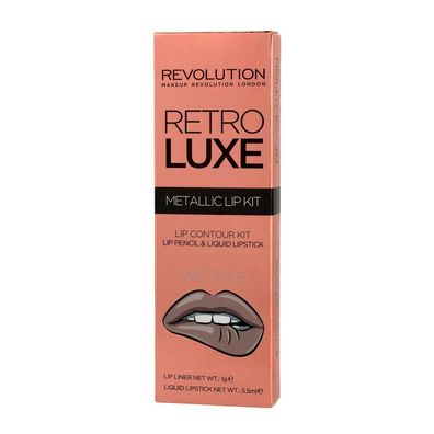 Makeup Revolution Retro Luxe Metallic Lip Kit We Rule 1op