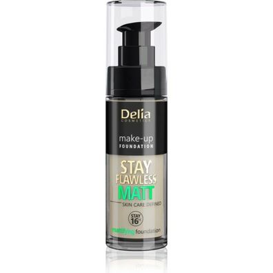 Delia Cosmetics Stay Flawless Mattifying Foundation 16H Nr. 404