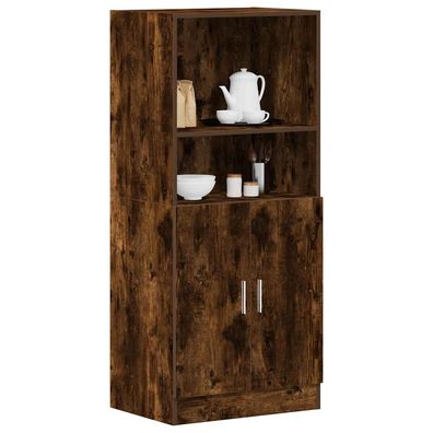 vidaXL Küchenschrank Räuchereiche 57x41,5x131,5 cm Holzwerkstoff