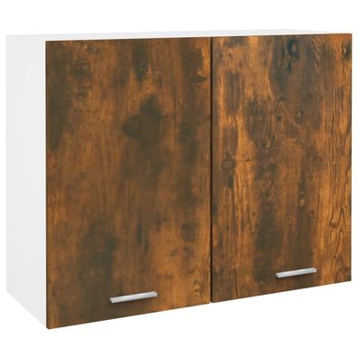 vidaXL Hängeschrank Räuchereiche 80x31x60 cm Holzwerkstoff