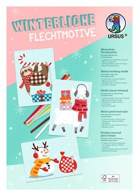 URSUS Winterlichte Flechtmotive, 12 Motive, A4