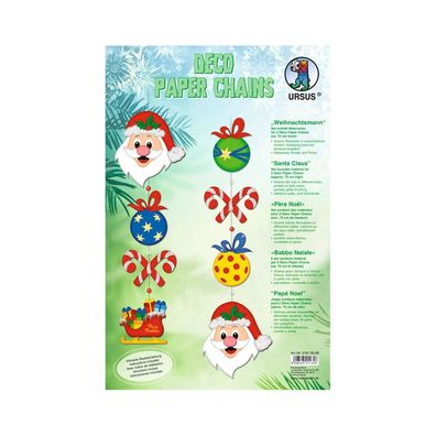 URSUS Deco Papier Chains Weihnachtsmann