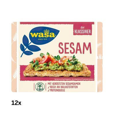 Wasa Sesam Weizen Knäckebrot, 2,4kg (12x200 Gramm)