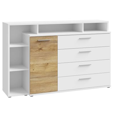 Sideboard Melia 4 Weiß 153x99x42 cm Anrichte Kommode