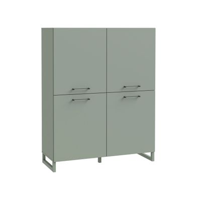 Highboard Sina 5 Salbei 110x139x42 cm Wohnzimmer Kommode Schrank