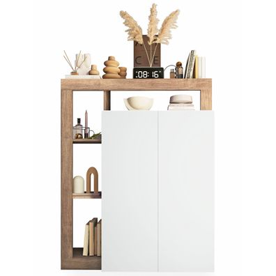 Schuhschrank Hardo 42 weiß 108x138x35 cm Kommode Sideboard