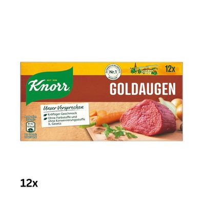 Knorr Goldaugen Rindsuppe, 12x12 Würfel, 1,584kg (12x132g)