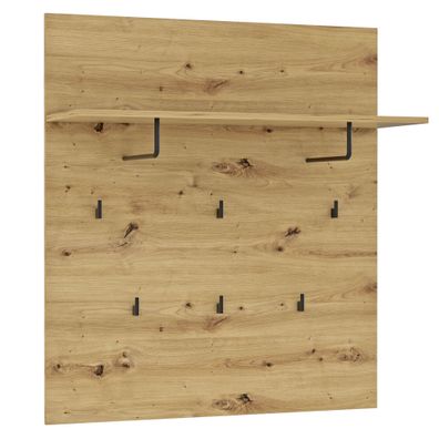 Garderobenpaneel Trace 11 Artisan Eiche 90x100x30 cm Garderobe Paneel