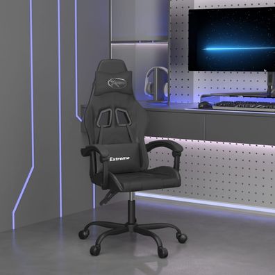 vidaXL Gaming-Stuhl Schwarz Kunstleder