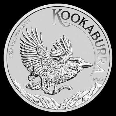 Australien 1 oz. Unze Silber 999.9 Kookaburra 2024 - Neu in Originalkapsel