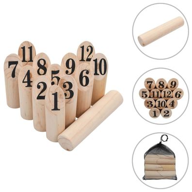 vidaXL Kubb Spielset Holz