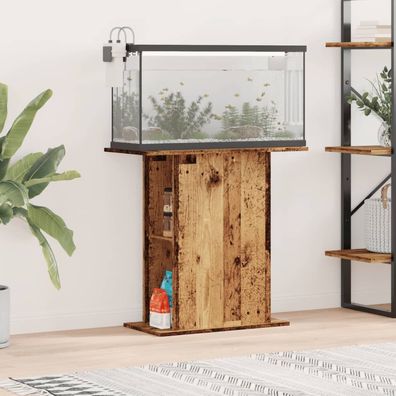 vidaXL Aquariumständer Altholz-Optik 36x75x72,5 cm Holzwerkstoff