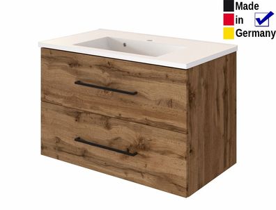 Waschtisch mit Becken Tessin 7 Wotan Eiche 80x56x47 cm Waschplatz