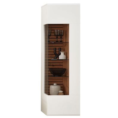 Hängevitrine Frederik 3R weiß Artisan Eiche 49x167x40 cm Vitrine LED