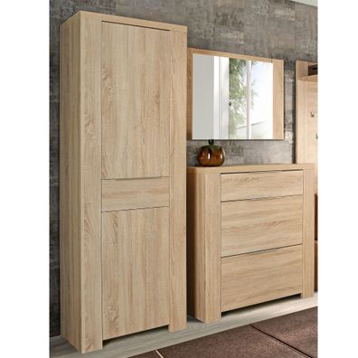 Garderobe Calvin 131 Sonoma Eiche 180x200x45 cm Garderobe Flur Diele