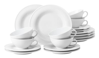 Seltmann Weiden Teeservice 18-teilig BT klein Beat weiss 001.751422