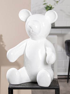 Gilde Figur, Bär, Kunstharz, weiß, VE 1, L. 25 cm, B. 32 cm, H. 45 cm Höhe: 45.00