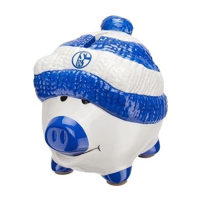 FC Schalke 04 S04 Sparschwein Fußball Blau/Weiß