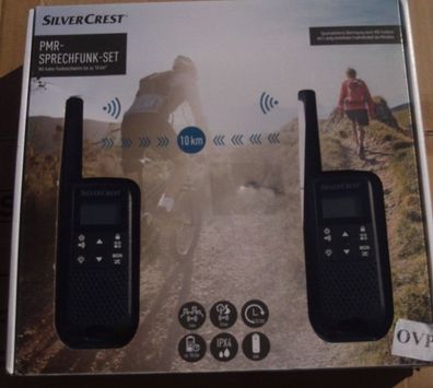 Silvercrest Funkgeräte PMR 2er Set Walkie-Talkie VOX-Funktion