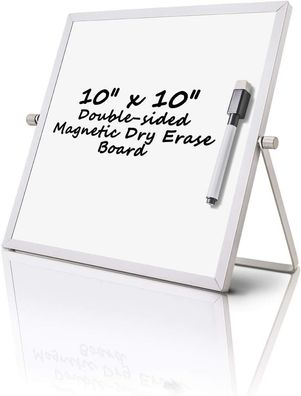 Trockene Magnetische Kleines Whiteboard - 25 * 25cm Tragbare doppelseitige weiße