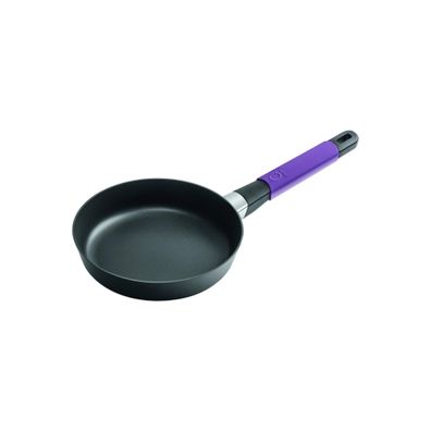 Squality Flachpfanne, Violett, 20cm?, 5cm hoch, 0.8l Volumen, Ergo-Griff, Induktion