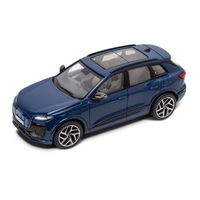 Original Audi Q6 e-tron Modellauto 1:43 Miniatur Modell blau 5012326632