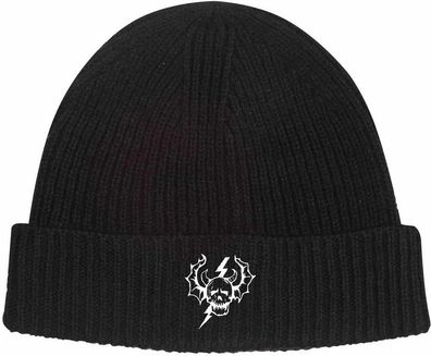 OnePointFive: Stranger Things - Hellfire Club Skull(Beanie) Mütze Black