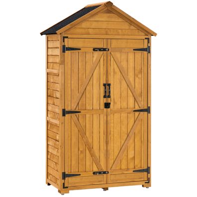 MCombo Gartenschrank Geräteschuppen Werkzeugschrank Outdoor-Schrank Holz 1000