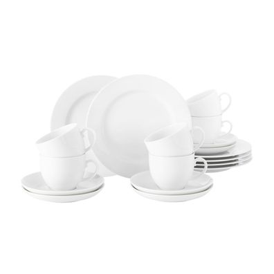 Seltmann Weiden Rondo/Liane Kaffeeservice 18-teilig weiss 001.741310