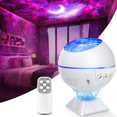 Led Sternenhimmel Projektor Lampe, Nachtlicht Galaxy Projektor mit Musik,