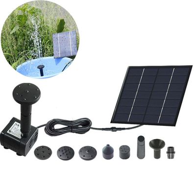 Vogelbadbrunnen, Solarenergie Wasserpumpe Panel Kit Tauchwasserpumpe fér