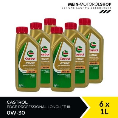 Castrol Edge Professional Longlife 3 0W-30 6x1 Liter