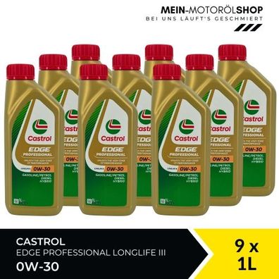 Castrol Edge Professional Longlife 3 0W-30 9x1 Liter