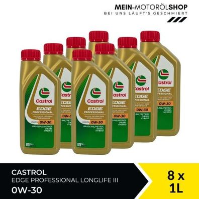 Castrol Edge Professional Longlife 3 0W-30 8x1 Liter