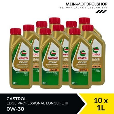 Castrol Edge Professional Longlife 3 0W-30 10x1 Liter