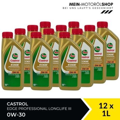 Castrol Edge Professional Longlife 3 0W-30 12x1 Liter