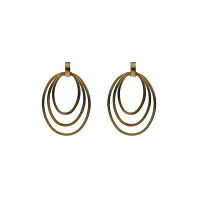 Tezer Design - RV.713 - Ohrhänger - Sterlingsilber - hartgoldplattiert