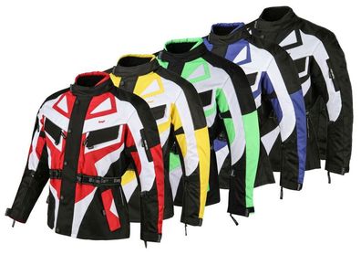 Bangla Motorrad Jacke Motorradjacke Textil 5 Farbkombinationen wählbar M - 6 XL