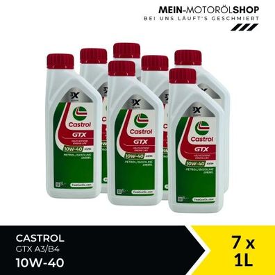 Castrol GTX 10W-40 A3/B4 7x1 Liter