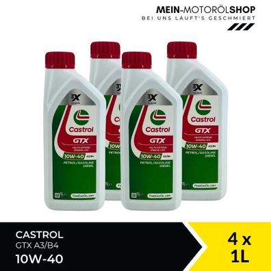 Castrol GTX 10W-40 A3/B4 4x1 Liter