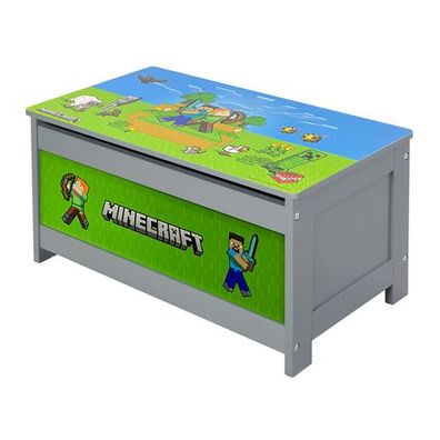 Minecraft - Sitzbank, Truhe mit Stauraum, Kindermöbel mit buntem Design