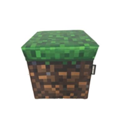 Minecraft - Sitz- und Aufbewahrungsboxen, Sitzhocker mit Stauraum, Grasblock Design