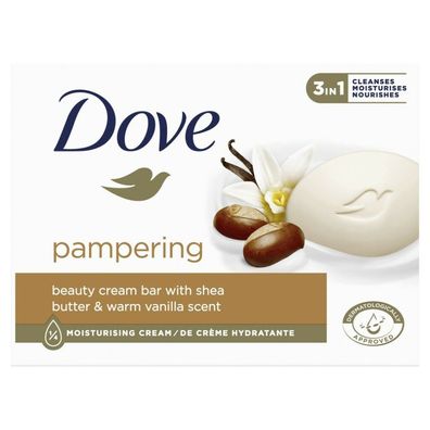 Dove Creme Bar Seife 3in1 - Verwöhnung - Shea Butter & Warme Vanille