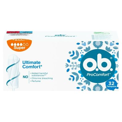 O.B. ProComfort Ultimate superbequeme Tampons 1 op.-32St